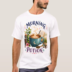 Morning Potion – Magical Coffee Lover Cozy Design T-Shirt