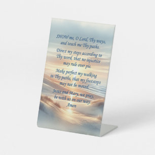 Morning Prayer on a Pedestal Sign
