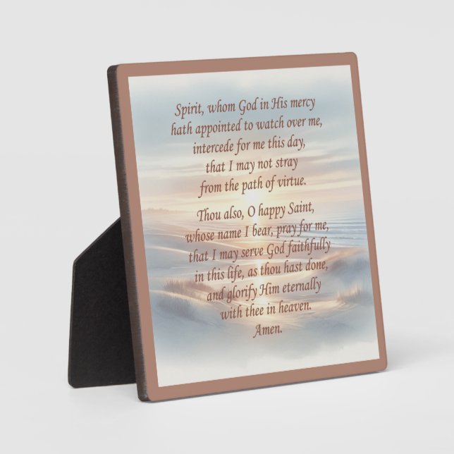 Morning Prayer Plaque with Easel (Front)