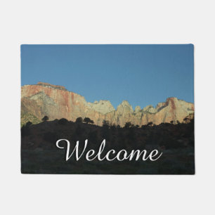 Morning Red Rocks at Zion National Park Doormat