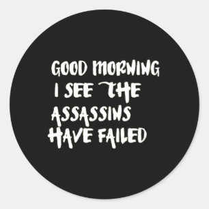 Morning Resilience Classic Round Sticker