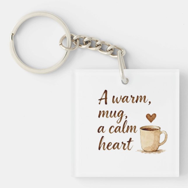 Morning Rituals & Inner Calm Keychain (Front)