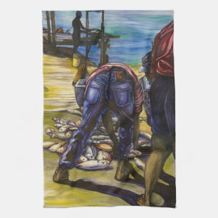 Morning’s Catch, Harbour Island Kitchen Towel