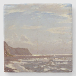 Morning Seashore on the Isle of Wight Stone Coaster