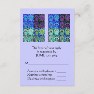 Morning Service OR Evening Affair 'Reply' Card