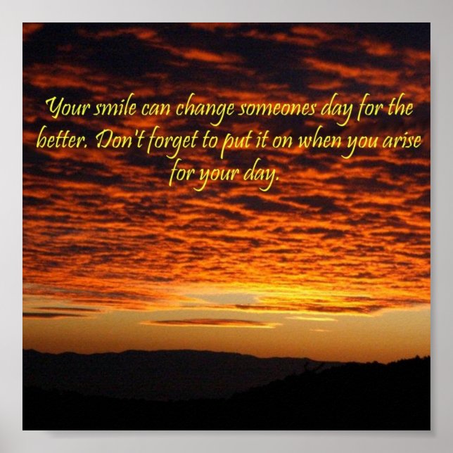 Morning Smile Poster (Front)