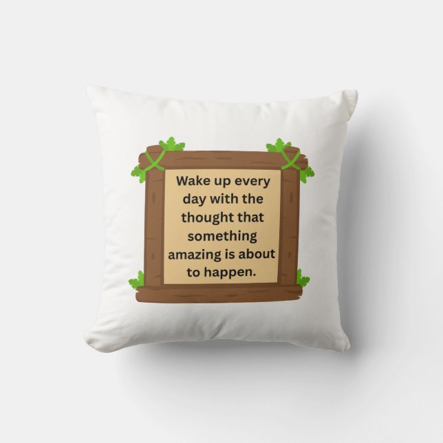 Morning Spark Throw Pillow (Front)