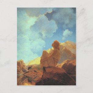 Morning (Spring), Maxfield Parrish Fine Art Postcard