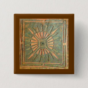 MORNING STAR 2 INCH SQUARE BUTTON