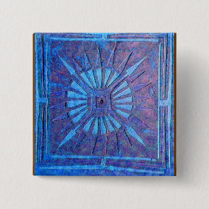 MORNING STAR 2 INCH SQUARE BUTTON