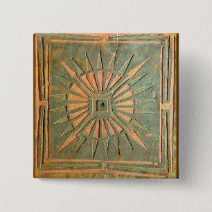 MORNING STAR 2 INCH SQUARE BUTTON