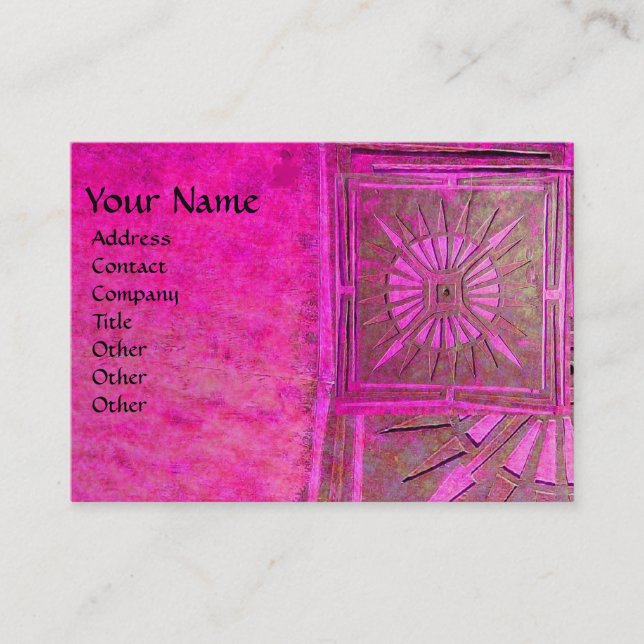 MORNING STAR 2 , MONOGRAM BUSINESS CARD (Front)