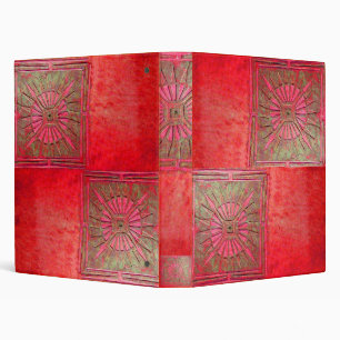 MORNING STAR , antique bright red Binder