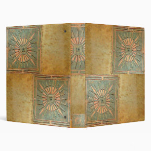 MORNING STAR , antique yellow brown green Binder