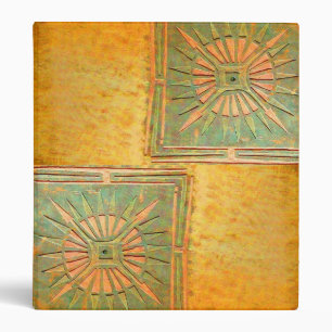 MORNING STAR , antique yellow brown green Binder