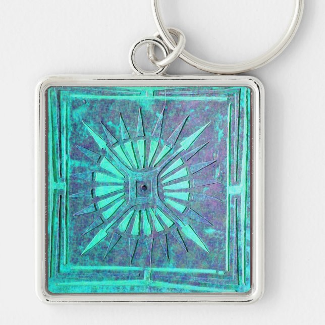 MORNING STAR , blue turquase Keychain (Front)