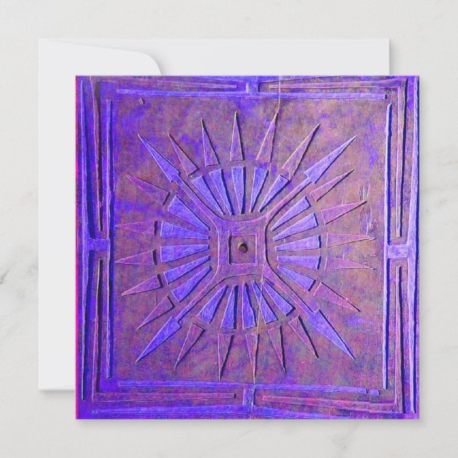 MORNING STAR , bright blue,white Announcement (Front)