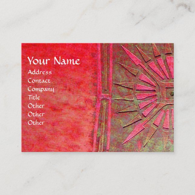 MORNING STAR , MONOGRAM BUSINESS CARD (Front)