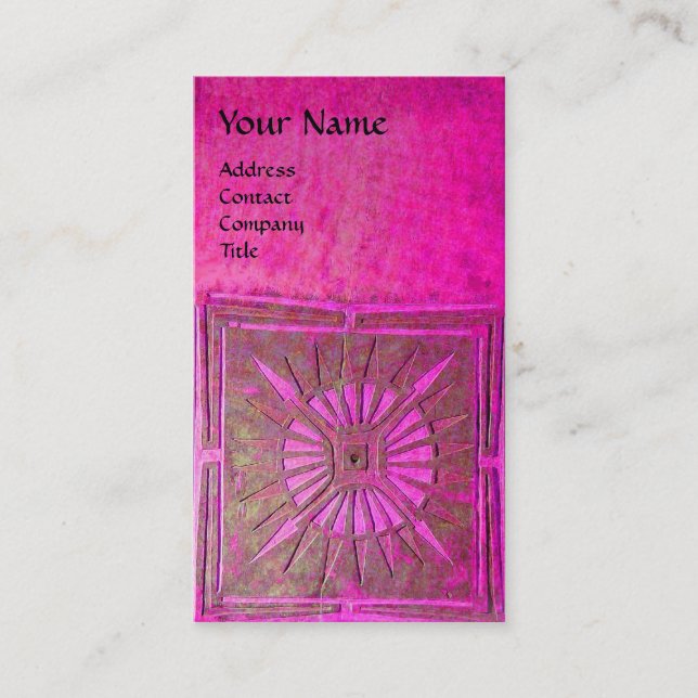 MORNING STAR , MONOGRAM BUSINESS CARD (Front)