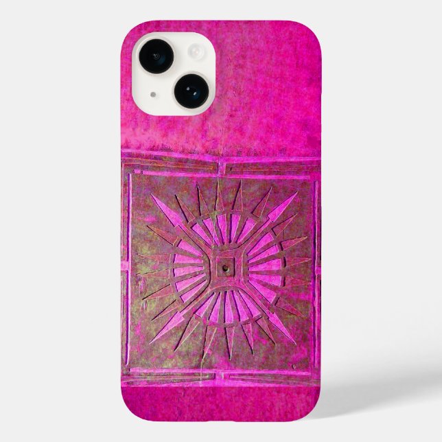 MORNING STAR , Pink,Black,Fuchsia Case-Mate iPhone Case (Back)