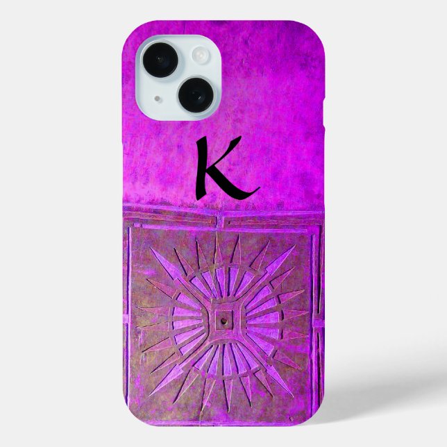 MORNING STAR , Purple ,Black, Monogram Case-Mate iPhone Case (Back)