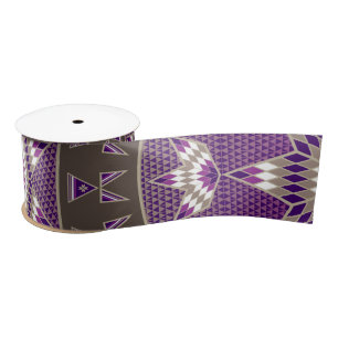 Morning Star Tipi (Purple) Satin Ribbon
