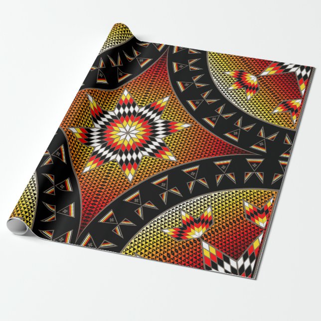 Morning Star Tipi's (BWRY) Wrapping Paper (Unrolled)