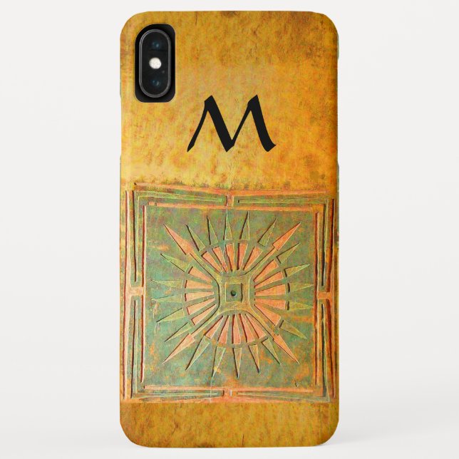 MORNING STAR ,Yellow,Brown,Black Monogram Case-Mate iPhone Case (Back)