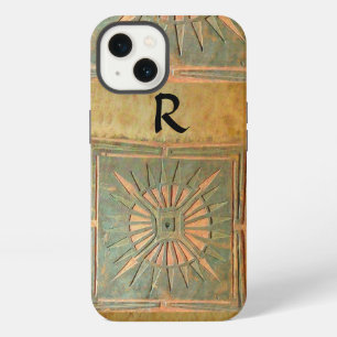 MORNING STAR ,Yellow,Brown,Black Monogram iPhone 13 Case