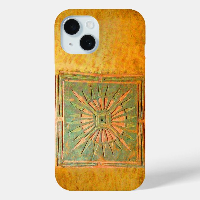 MORNING STAR ,Yellow,Brown,Green Case-Mate iPhone Case (Back)