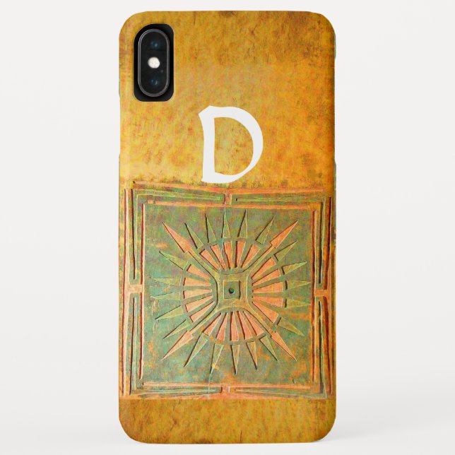 MORNING STAR ,Yellow,Brown,White Monogram Case-Mate iPhone Case (Back)