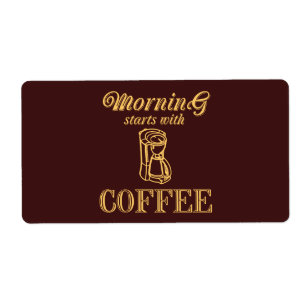 Morning starts with coffee