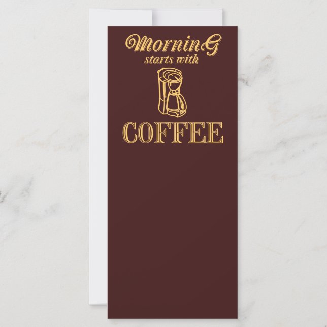 Morning starts with coffee (Front)