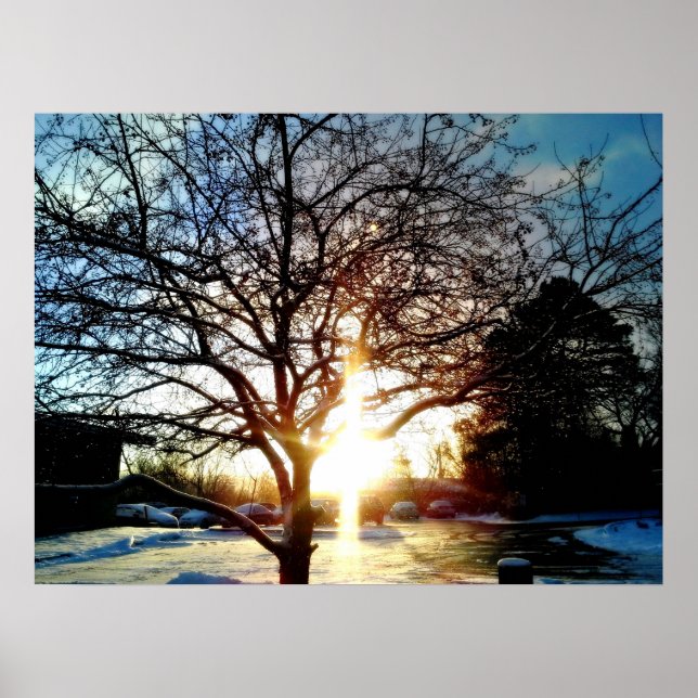 MORNING SUN CREATES THE CROSS poster (Front)