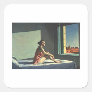Morning Sun - Edward Hopper Square Sticker