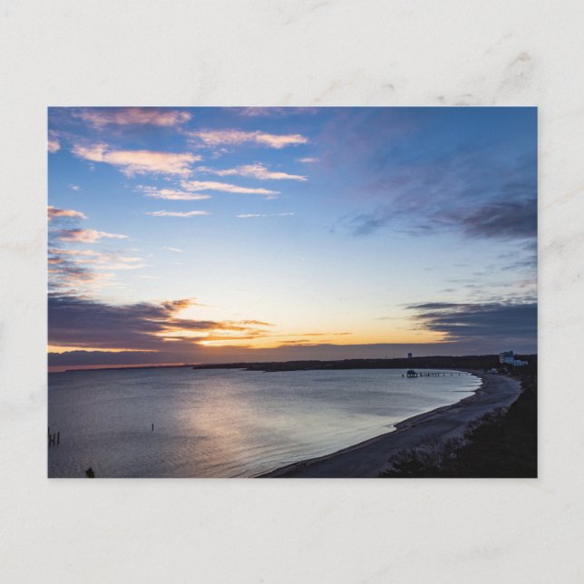 morning sun on the Baltic Sea Timmendorfer beach Postcard (Front)