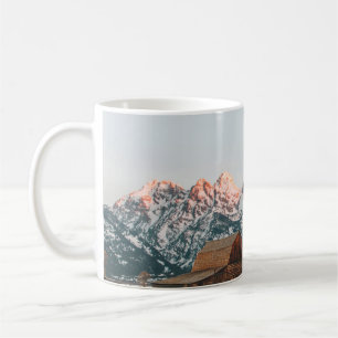 Morning Sunrise Cabin at Grand Teton National Park Coffee Mug