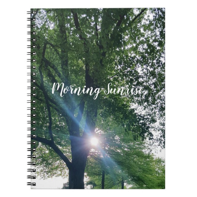 Morning Sunrise Spiral Notebook (Front)