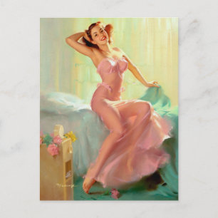 Morning Sunshine Pin Up Postcard