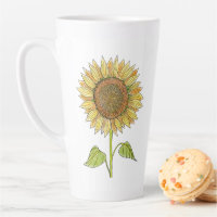 Morning Sunshine Rustic Cute Watercolor Sunflower