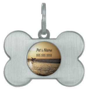 Morning Surfer Pet Tag
