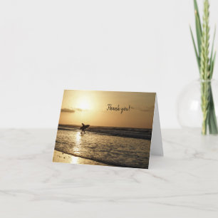 Morning Surfer Thank You Card