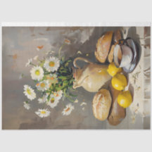 Morning Tea with Daiseys  Decoupage Tissue Paper