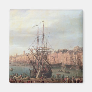 Morning View of the Inner Port of Marseille Magnet