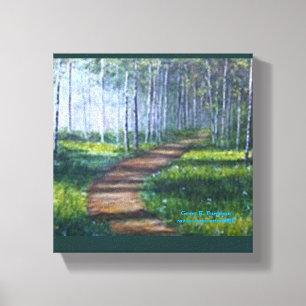 "MORNING WALK' CANVAS PRINT