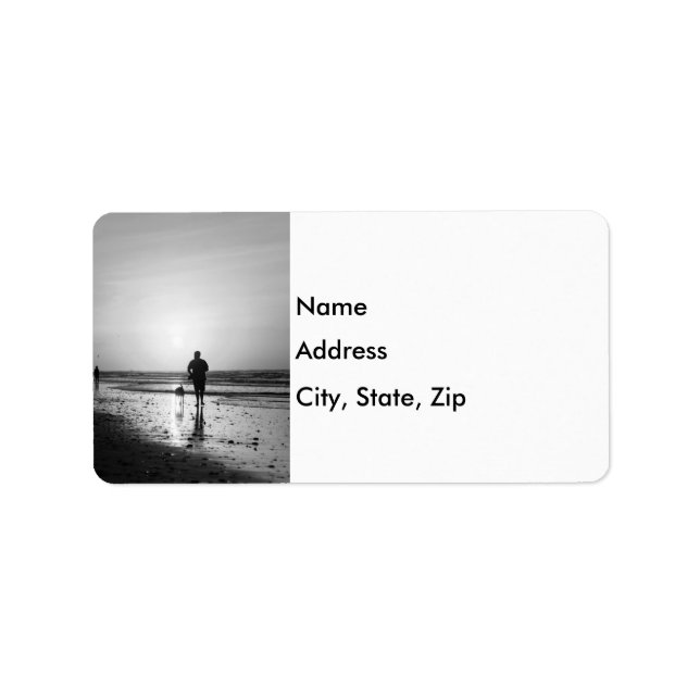 Morning Walk Grayscale Label (Front)