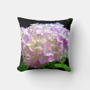 Morning Whisper - Hydrangea Throw Pillow