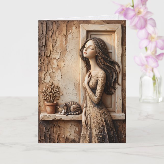  Morning Window Greeting Card  Quiet Studio (Orchid)