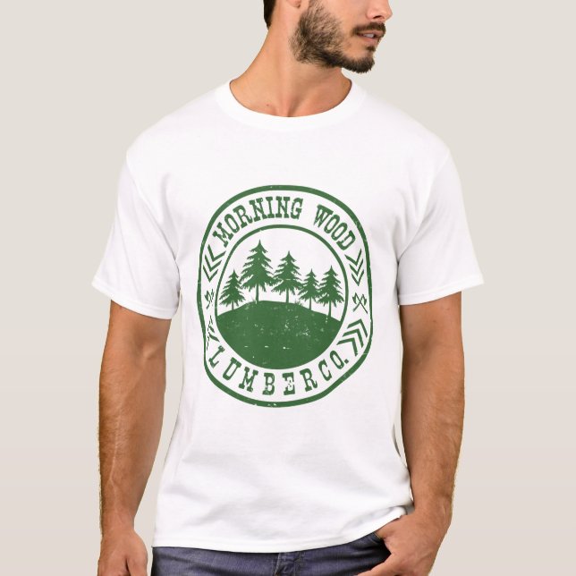 MORNING WOOD LUMBER CO, T-Shirt (Front)