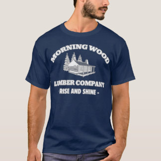 Morning Wood Lumber Company Front Back Print T-Shirt
